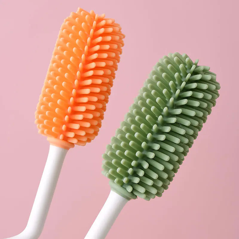 Rotating Silicone Bottle Brush Set